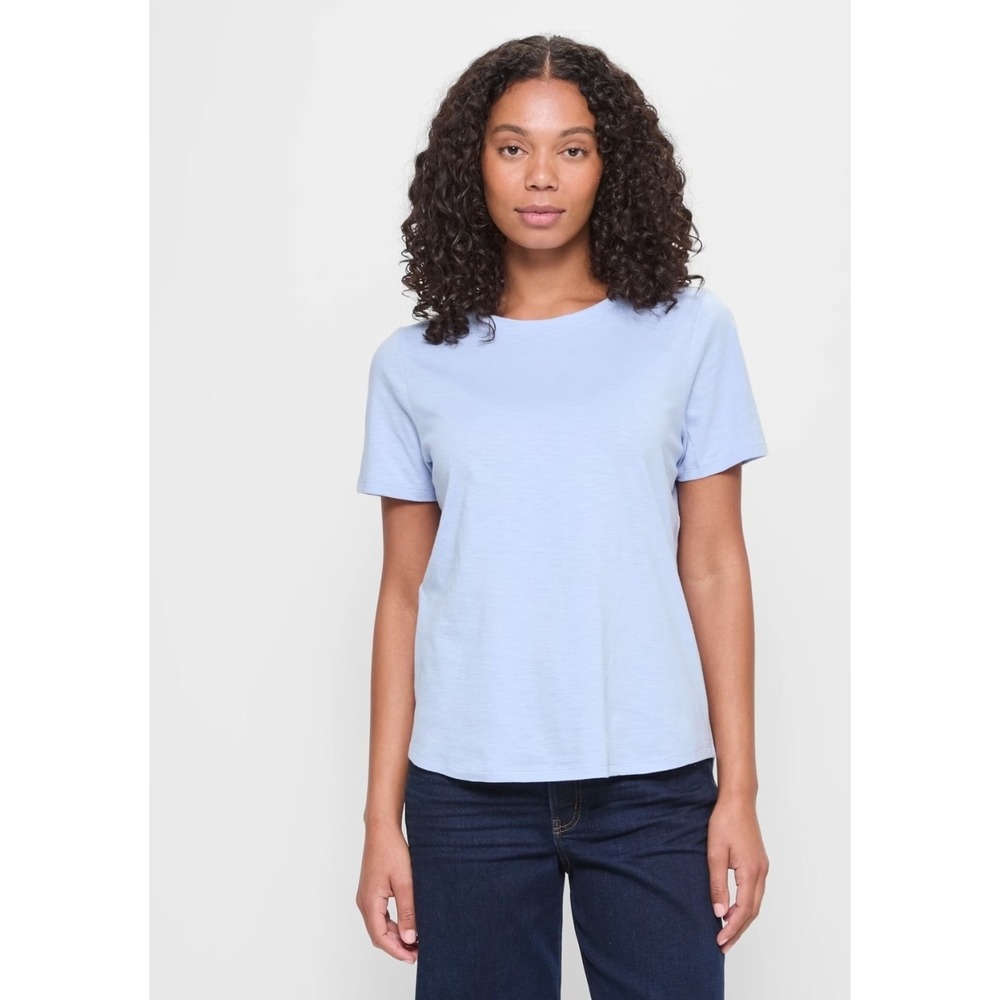 A New Day NWT‎ Target Blue Crew Neck Short Sleeve Basic Everyday T Shirt Top XS
